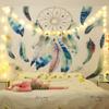 Envío Gratis Fondo de Tela Colgante Tapiz Ancla de Douyin Dormitorio Dormitorio Renovación Diseño Decoración de Cabecera Artístico