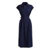 Vestido Camisero Estilo Polo Francés para Mujer Verano 2024 Nuevo Estilo Cintura Ajustada Elegante Estilo Diosa Camisa Falda