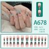 Outono e Inverno Suave Puro Desejo Estilo Simples Use Nail Art Patch Curto Médio e Longo Branco Removível Fake Nail Patch