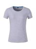 301W Camiseta de Manga Corta con Cuello Redondo de Algodón Siro de 40 Hilos para Mujer, Traje de Grupo con Logo Estampado, Simple, Versátil y Cómodo