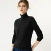 Suéter Feminino de Caxemira Macio e Amigo da Pele Outono/Inverno 2026 Gola Alta Design Versátil Tricô de Lã