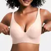 Sutiã Sexy Leopardado Transparente Plus Size Mais Vendido no Exterior com Lindo Design nas Costas, Suporte Macio, Confortável, Respirável, Simples e Estilo Push-Up