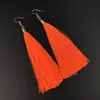 Pendientes de Borlas Estilo Japonés y Coreano Pendientes Largos Elegantes Estilo Étnico Accesorios para Cheongsam Rojo Vintage Accesorios para Orejas Estudiantes Mujeres