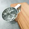 En stock Tamiz de Harina Semiautomático de Mano Tamiz de Polvo de Hornear Herramienta Tamiz Tamiz Filtro Fuga de Pastel
