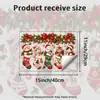 Meias de Natal fofas e adoráveis com desenhos de gatinhos pequenos, com adesivo estático que não requer cola e não danifica o vidro, perfeitas para decorar janelas da sala de estar e criar uma atmosfera festiva.