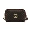 Comércio Exterior Transfronteiriço Moda Bolsa Feminina Nova Bolsa Transversal 2025 Retrô Estampada Compartimento Bolsa de Peito Ombro Largo Pequena Bolsa Quadrada