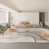 Tapete Estilo Creme Francês Moldado Sala de Estar Sofá Mesa de Centro Cobertor Caxemira Cobertor de Cabeceira Quarto Tapete Completo