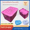 Caixa de armazenamento de plástico transparente para casa com caixa de armazenamento de polia, livro de roupas para carros, caixa de armazenamento de lanches de brinquedo