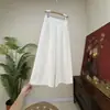 [Zhili] Pantalones casuales versátiles de color liso estilo chino nuevo, nueva colección de verano 2026, con corte holgado y cintura elástica, diseñados para mujer