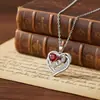 Knn-478 Colar Amor Mãe, Design Transfronteiriço de Alto Padrão com Diamantes, Corrente Lateral que Não Desbota, Estilo de Luxo Leve