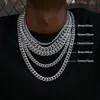 Corrente Cubana Popular Europeia e Americana Transfronteiriça Criptografada Redonda para Homens Corrente Grossa de Aço Inoxidável Hip-hop Joias Mais Vendidas na Amazon