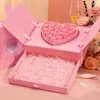 Caja de Regalo para Niñas, Caja de Regalo de Chocolate Melocotón Amor de Gama Alta, Caja Vacía, Día de San Valentín, Caja para Pasteles de Luna del Festival de Medio Otoño
