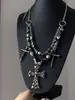 Collar Joyería Transfronteriza Europea y Americana Collar en Capas de Estrella de Cinco Puntas para Mujer Cadena de Suéter Retro Accesorios de Diseño de Nicho de Lujo Ligero