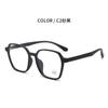 El marco de gafas con montura negra retro japonesa Yage CH8008 se puede equipar con gafas lisas anti-luz azul negras mate poligonales para miopía