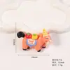 Llavero Colgante de Caballo de la Suerte de Dibujos Animados Pony Cacahuete Resina Accesorios DIY Pegamento Cremoso Imán para Nevera