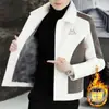 Otoño/Invierno 2024 Nuevo Cárdigan Chaqueta Gruesa Cálida de Lana de Cordero y Forro Polar para Hombre, Artículo Popular de Comercio Exterior
