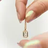 Venda quente transfronteiriça Mini letra pequena espanhola colar de prata de lei 18k simples luxo leve nicho presente 520 novo produto