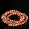 Marca Famosa Cristal Cereja Vermelha Fanta Flor de Resina Multi-Círculo Pulseira Flor de Resina Vermelha e Amarela Pulseira de Contas Redondas Atacado