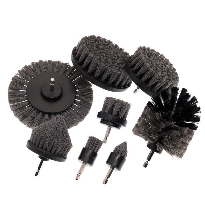 灰色电钻刷 8件套白2