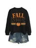 Tamaño europeo transfronterizo Amazon eBay sitio independiente casual moderno divertido vibras de otoño para mujer rama de calabaza