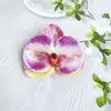 Item popular de comércio exterior: Cabeças de flores de orquídea Phalaenopsis artificiais grandes para casamentos, banquetes, arranjos de fotografia, peças de flores falsas com toque realista, materiais para adereços