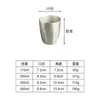 Taza de agua de acero inoxidable 304 estilo coreano, taza de té de doble capa anti-quemaduras, taza para bebidas color dorado, taza para bebidas frías, taza para cerveza para barbacoa