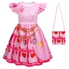 Novo Filme Descendentes 4 Rainha Vermelha COS A Ascensão da Chapeuzinho Vermelho Roupa Infantil Vestido Fantasia de Halloween Infantil