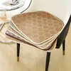 Almofada de Cadeira de Verão Mat Gelado Seda Fria Mat de Rattan Banqueta Curva Escritório Sala de Jantar Casa Respirável Pad Refrescante de Verão Almofada de Cadeira