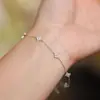 Conjunto de Colar, Brincos, Pulseira e Anel Flor de Lis com Zircônia, Venda Quente Transfronteiriça, Joias Estilo Ins, Corrente de Clavícula de Nicho