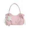 Bolso tote plisado de lunares con estampado de estrellas de nicho estilo coreano para mujer, nuevo y versátil de gran capacidad 2026 para ir al trabajo, de hombro y debajo del brazo