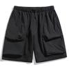 Design Multi-Bolsos Shorts Cargo Estéreo Verão Novo Calças de Marca da Moda Outdoor Estilo Japonês Solto Calças Cinco Quartos Q