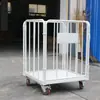 Carrinho de Logística Dobrável, Carrinho de Roupa Suja, Carrinho de Cesto de Lavanderia, Carrinho de Logística Móvel para Armazém, Cesto de Giro Rápido para E-commerce