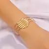 Pulseira Aberta com Flor de Venda Quente Transfronteiriça Geométrico Luxo Leve Nicho Pulseira com Toque de Alto Padrão Pulseira de Braço da Moda Pulseira Pequena