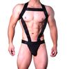 Ropa interior de tirante dos en uno ropa interior para hombre tanga doble tanga un solo pierna atractiva deportiva JM913