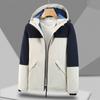 Conjunto de ropa de asalto tres en uno para otoño e invierno, para exteriores, para montañismo, para hombre y mujer, con logotipo, forro polar, ropa de trabajo bordada