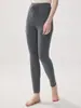 Leggings de punto de cintura alta para mujer, cálidos para otoño e invierno, 100% cachemira pura, corte ajustado, elásticos y pantalones interiores elásticos