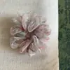 Nuevo Lazo de Pelo Floral de Alta Gama Estilo Coreano para Peinado de Moño Primavera/Verano Temperamento Lazo Grande para el Cabello Pintura al Óleo Retro Fresco Versátil