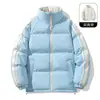 Chaqueta de algodón reversible, engrosada y con forro polar para actividades invernales al aire libre, con cuello alto y diseño reversible, adecuada para hombres