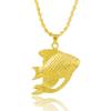 Collar chapado en oro de 24 quilates joyería de oro para mujer collar de oro de alta imitación JP025 no se desvanece durante mucho tiempo lote directo de fábrica