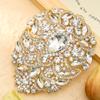 Broche grande de cristal con diamantes de imitación para la industria pesada, estilo retro europeo y americano, exagerado, colorido, para máscara, traje, vestido, ramillete, accesorios.