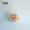 Pote de Lanches com Tampa Dourada Coroa 830ml Pote de Biscoitos Garrafa Transparente Pote Selado com Tampa Redonda Dourada Pote para Alimentos