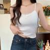 Camisola de Encaje con Lazo para Mujer Ropa Interior Verano 2025 Nuevo Sexy Color Contrastante Ajustado Top Básico
