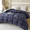 Atacado do Fabricante Colcha Grossa Quente de Inverno para Dormitório de Estudante Solteiro, Núcleo de Colcha Dupla, Roupa de Cama, Colcha de Penas e Seda para Quatro Estações