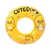 Flotador de Natación de PVC para Niños de Verano, Flotador de Natación Inflable Doble Capa Engrosada, Flotador de Natación de Dibujos Animados Patito Amarillo, Venta al por Mayor