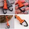 Hebilla Triangular Multifuncional para Camping al Aire Libre, Correa de Paracord de 19 cm con Mosquetón Triangular de Plástico