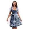 2025 Amazon Más Vendido Vestido de Cerveza Alemán Estampado Étnico Tradicional Bávaro Vestido de Cerveza para Mujer