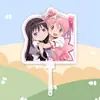 Puella Magi Madoka Magica Placa de Pegada Grande em Formato de Leque Mercadoria de Suporte para Shows Estilo Igual ao do Tiktok