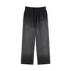 Calça Jogger Degradê Transfronteiriça 400g Marca Tendência Europeia e Americana Estilo Retrô Tamanho Grande Esportiva Reta Casual para Homens