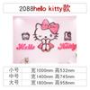 Pegatinas de pared de gato hellokitty dibujos animados lindo gatito rosa acrílico pegatinas de pared tridimensionales pared de fondo para habitación infantil
