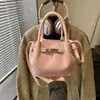 Bolsa Balde Retrô de Design de Nicho Coreano Transfronteiriça 2026 Nova Super Popular Mais Vendida Bolsa Pequena Transversal Texturizada